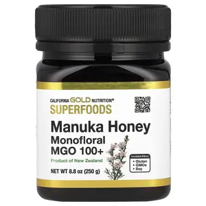 California Gold Nutrition Superfoods, Manuka Honey, Monofloral, MGO 100+, 8.8 oz (250 g)