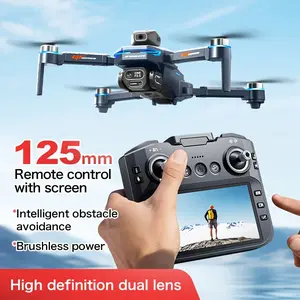 Foldable Remote-controlled Aerial Photography Quadcopter Equipped With 4.3-inch Screen Remote Control, HD Dual Cameras, WiFi, USB Charging, Multi-angle Shooting, Real-time Image Transmission, Optical Flow Positioning, Stable Hovering