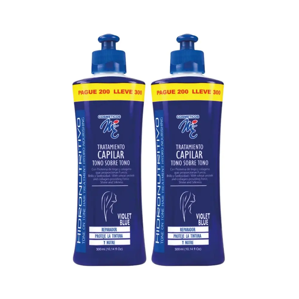 MyE Tono sobre Tono Tratamiento capilar Violet Blue 300mL (2 Pack)