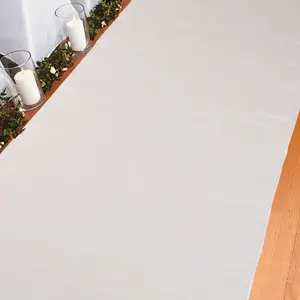 3 ft. x 25 ft. Natural Linen Aisle Runner