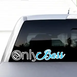 “Only Bass” UV car/Truck Decal