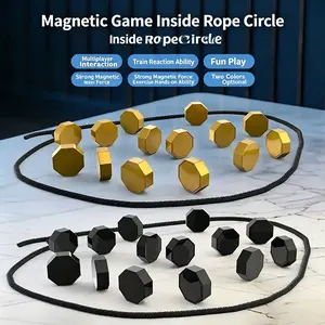 Strong Magnetic Stress Relief Toy, Octagonal Finger Spinner, Silent Smooth Desk Fidget Toy, Anti-Anxiety Gift for Adults and Kids, Multiplayer Interaction, Magnetic Fidgets
