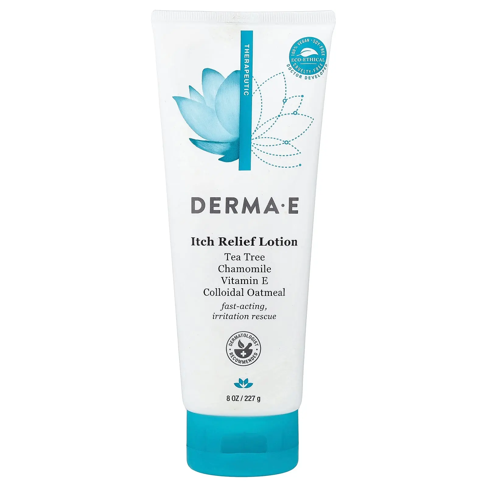 DERMA E Itch Relief Lotion, 8 oz (227 g) | HSA/FSA Eligible