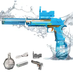 The LDE - Powered Electric Pistol - Like Water - Spraying Gun, Suitable for Both Adults and Children, with Strong Water - Shooting Power, Suitable for Use in Summer Outdoor Parties, as a Birthday Gift, and in Swimming Pools