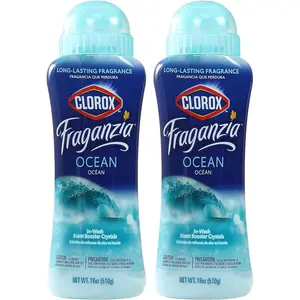 In-Wash Scent Booster Crystals in Ocean Scent, 18 Oz Twin Pack | Laundry Scent Booster Crystals | In-wash Scent Booster for Fresh Laundry in Ocean Scent 18 Ounce Twin Pack, 36oz
