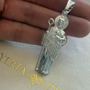 Silver Plata San Judas Tadeo Dije Pendant
