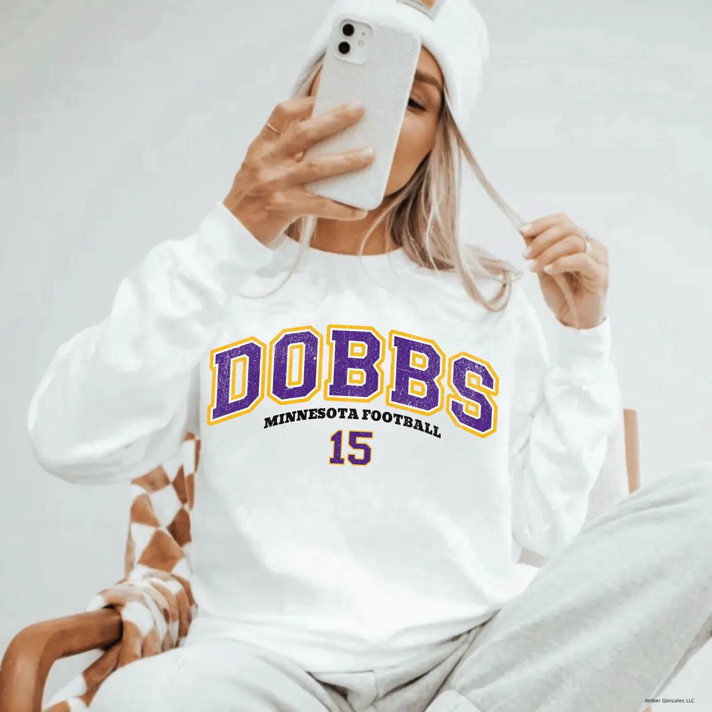 Dobbs Vikings Sweatshirt, Minnesota Dobbs Sweatshirt, The Vikes Sweatshirt, Viking Sweatshirt, Minnesota Fan, Minnesota Football Shirt