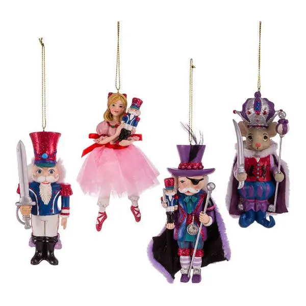 Nutcracker! Magical Christmas Ballet & Kurt Adler - Nutcracker Suite Ornaments, 4 Piece Set