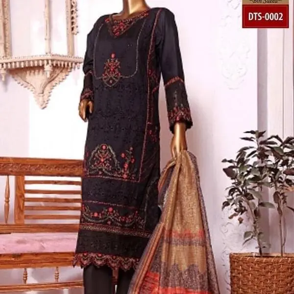 3 Piece Pakistani festive Stitched Suit with Printed  Dupatta and Plain Trouser. Ready to wear,  eid   collection, Eid outfit, lawn suit Womenswear size medium 42