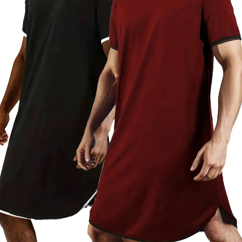 Men's Sleepwear Set Loungewear, Soft Casual Loungewear, Spring Summer Short Sleeve Round Neck Loose Fit Breathable Soft Fabric Comfortable Home Wear Pajama Set