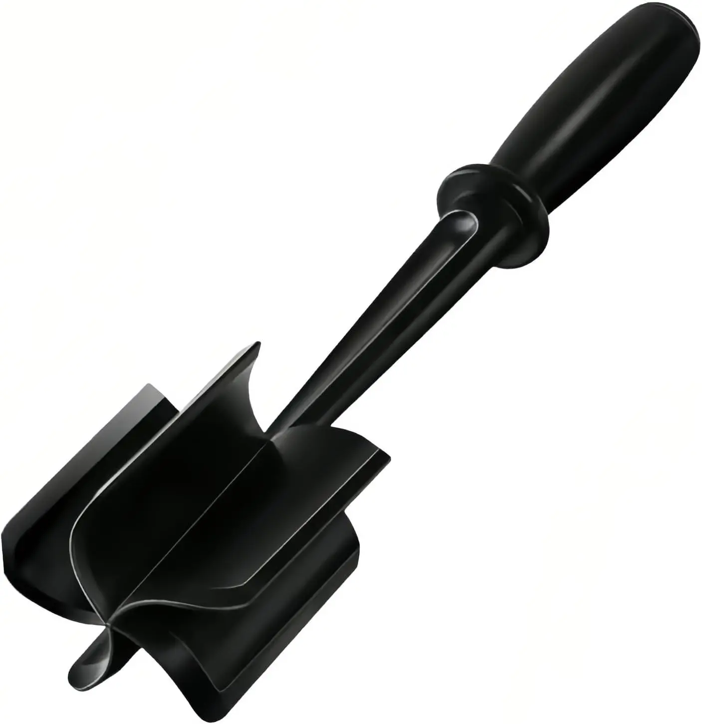 Meat Chopper, Heat Resistant Ground Beef Masher & Hamburger Smasher, Mix and Chop Kitchen Tool for Taco Meat & Potato Masher, Dishwasher Safe, Black