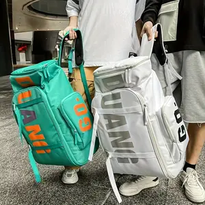 Gift Large Capacity Foldable Backpack Black Green Travel Bag For Men Women  - Adjustable Strap, Laptop Compartment, Trolley Sleeve, Water-Resistant Nylon Material, Street Style for School Outdoor Travel, Vacation, and Going Out - Hand Wash Only