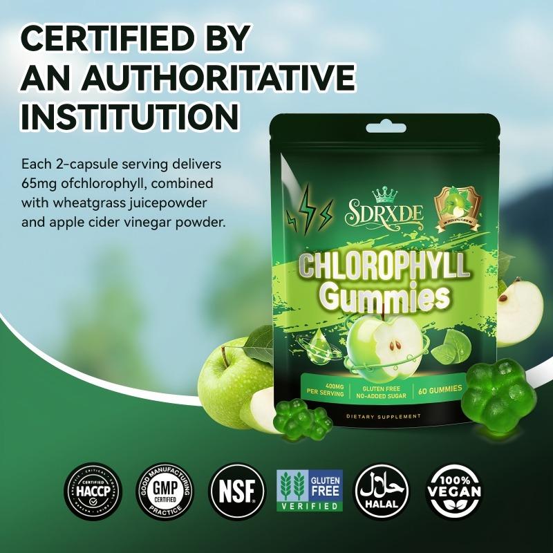 SDRXDE  4-Pack Gummies Bundle - Chlorophyll+Cranberry+B-Complex+Collagen  Women’s Daily Wellness 60 Gummies Pack Mint Flavored Nicotine Polacrilex Gum vitamin e d3 k2 smooth multivitamin combo health supplement ph balance mk7 gut cortisol flora fluid iu