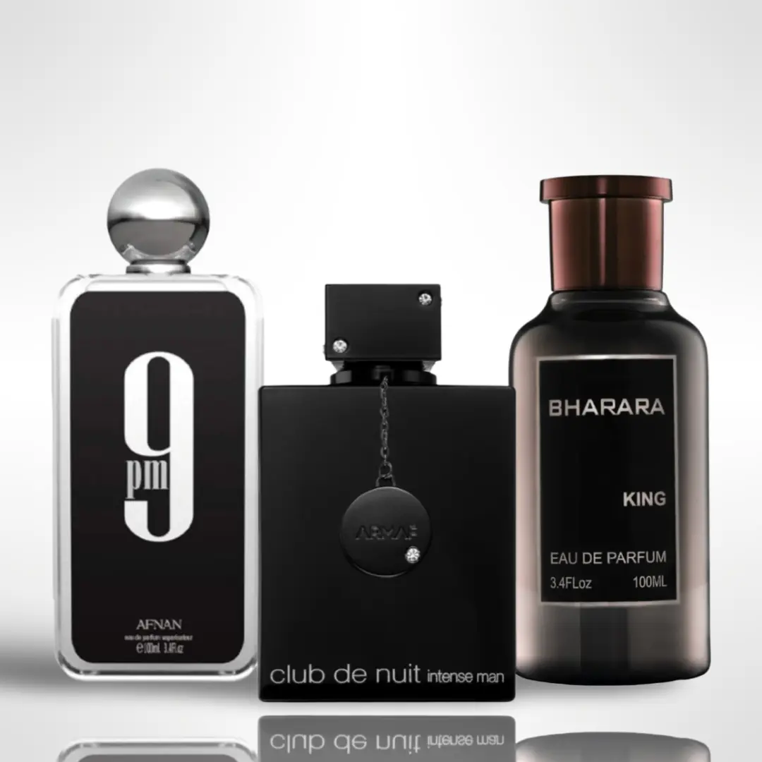 Bharara King + Club De Nuit Intense Men + 9 pm by Afnan – Fragrance Gift Collection