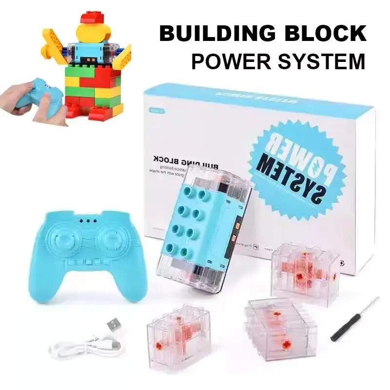 NEW Power Functions 2.4G wireless Remote Control Motors Kit fit for 9656 45002 Tech Machines Large Particle Building Blocks Set