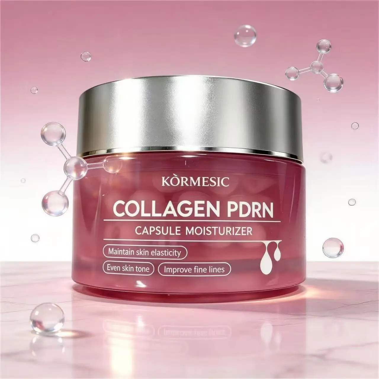Collagen PDRN Face Moisturizer - Refreshing, Non-Sticky Formula for Deep Hydration, Skin Plumping, Moisture Support, and Sensitive Skin Care