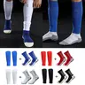 AMLANG Anti-Slip Breathable Polyester Soccer Socks with Shin Guard Sleeves - All-Seasons Tight Athletic Socks for Youth Adults, Men’s & Women’s