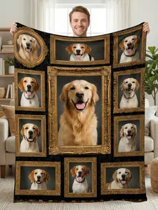 DOG Super Soft Blanket Kids Plush Throw Blanket Street Trend Couch Bed Flannel Bedspread Sofa Bed Cover Christmas Gift Dream Weave Home Hypoallergenic Lightweight Breathable