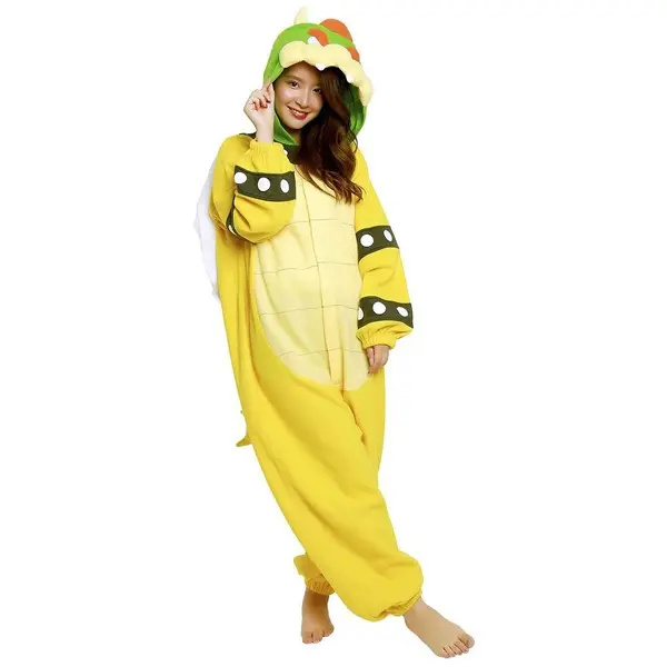 Super Mario Brothers Bowser Kigurumi Costume for Adults