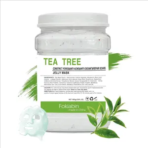 Fokiabin Tea Tree Skincare Mask - Facial Peel-Off Gel | Smooth Silky Skin, 24H Moisture & Glow | Comfort Fit All Skin Types