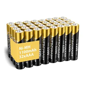 ENERGYPORT 32 Pack AAA Rechargeable Batteries 1100mAh High Capacity, 1.2V NiMH Low Self Discharge Triple A Battery