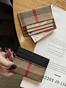 Hot Selling Women's Compact Elegant High-End One-Piece Ultra-Thin New Arrival Trendy Unique Lady Coin Purse, Stylish Small Card Holder Wallet
