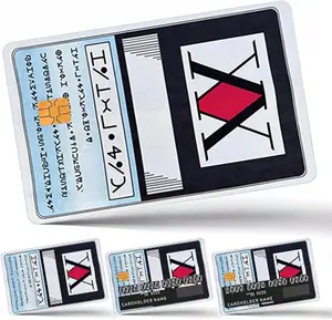4PCS Anime Hunter X Hunters License Card Skin Stickers For Credit Card Bank Card Bus Metro Card