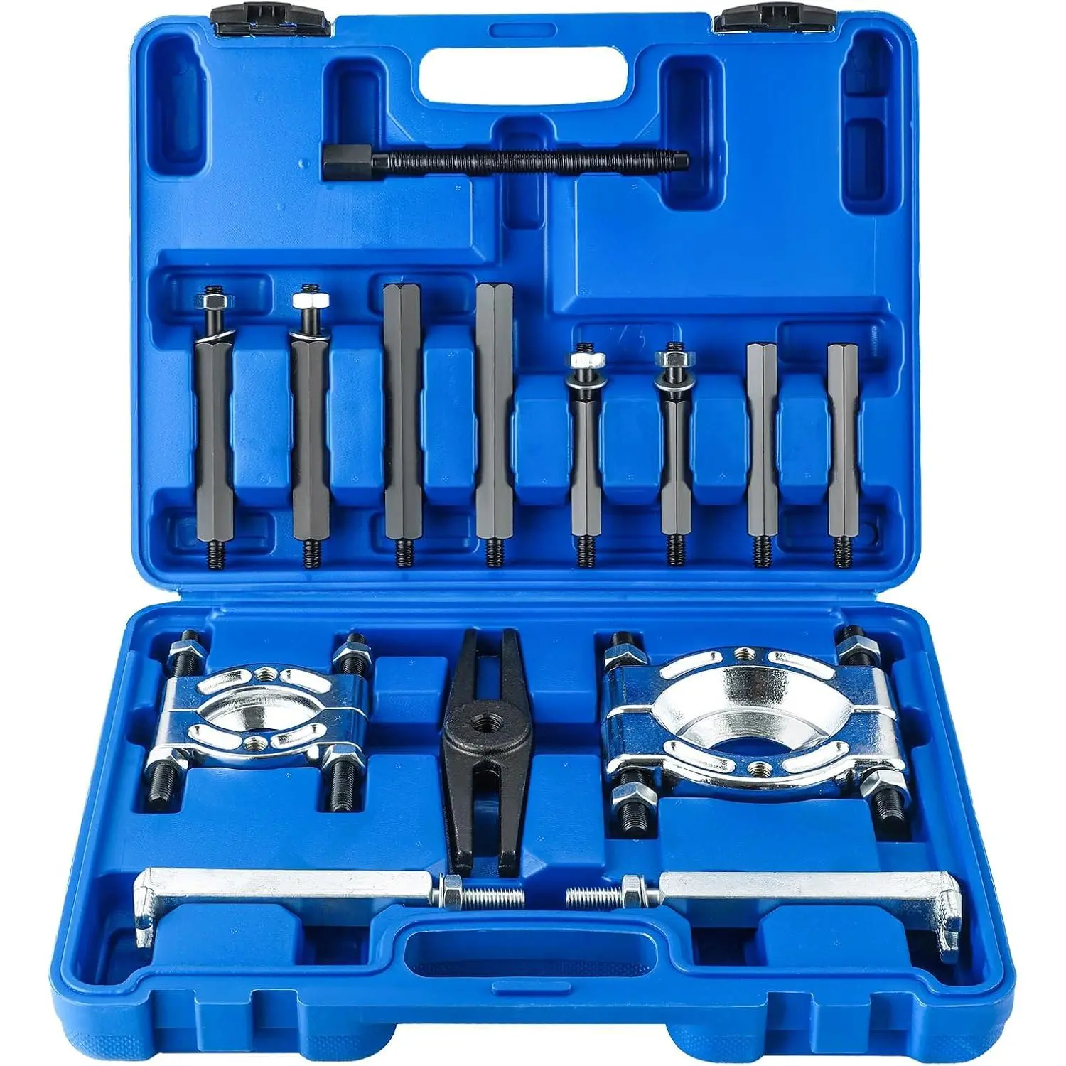 Heavy Duty 5-Ton Bearing Puller Set - 14 Count Wheel Hub Axle Puller Kit with 2" & 3" Splitters, Bearing Separator Puller for Automotive Repair