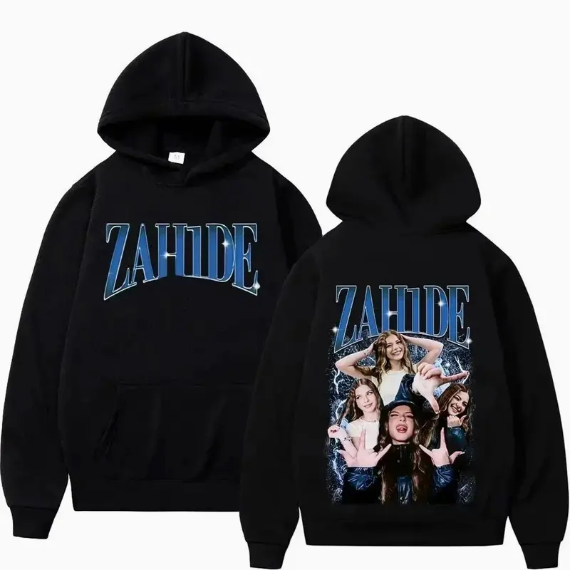 Zahide Merch men's double-sided printed hoodie autumn and winter fashion hip-hop casual pullover loose Y2K adult retro top DSZ