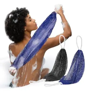 45-Inch African Bath Exfoliating Net, Exfoliating Loofah, Skin-Friendly Exfoliating Tool for Sensitive Skin, Ideal for Bath & Shower Use, African Net Sponges