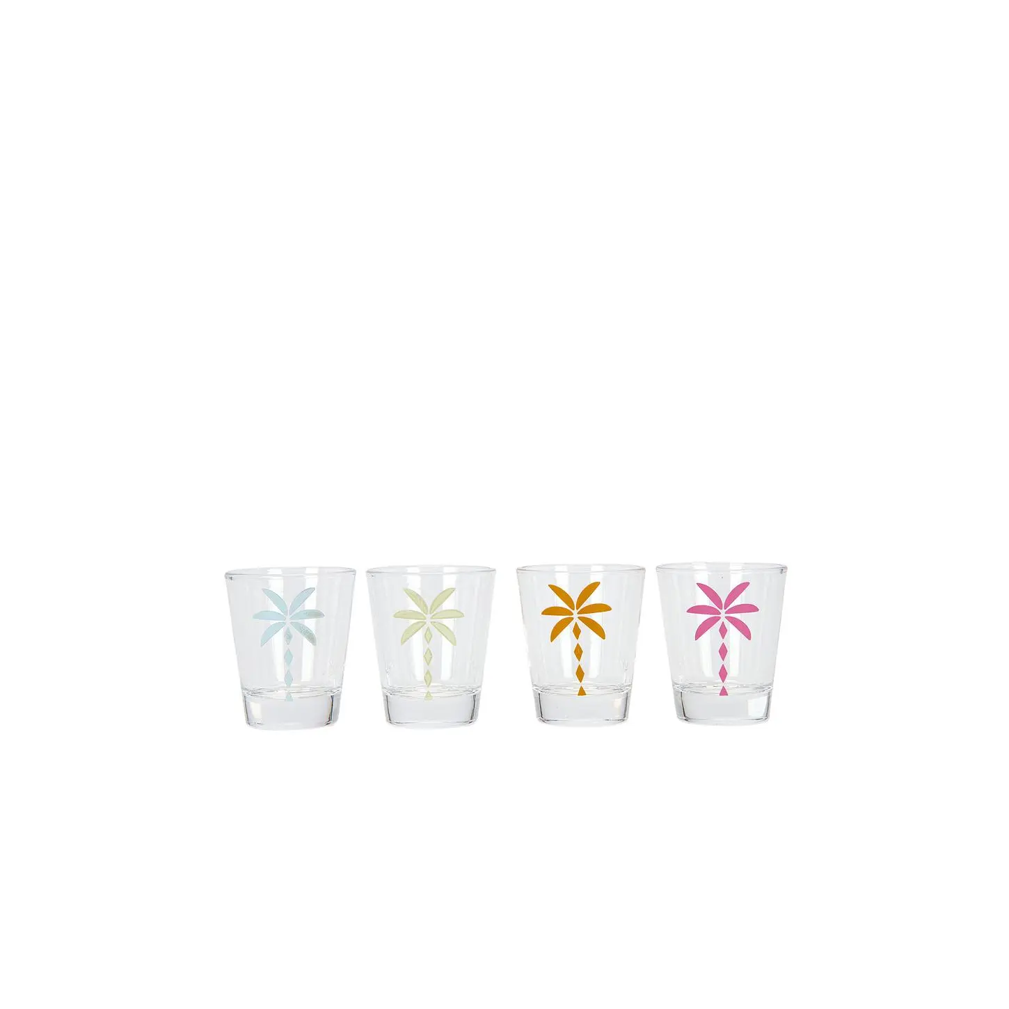 Frasier Sterling Palms Shot Glass Set Of 4