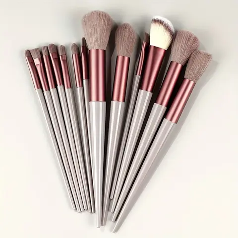 Professional Makeup Brush Set, 13pcs/set Soft Bristles Multifunctional Beauty Brush Set Makeup Brushes for Foundation, Powder, Concealers, Eye Shadows, Blush, Cosmetic Brushes for Beginners, Makeup Brush Kit, Cosmetics Brushes Set