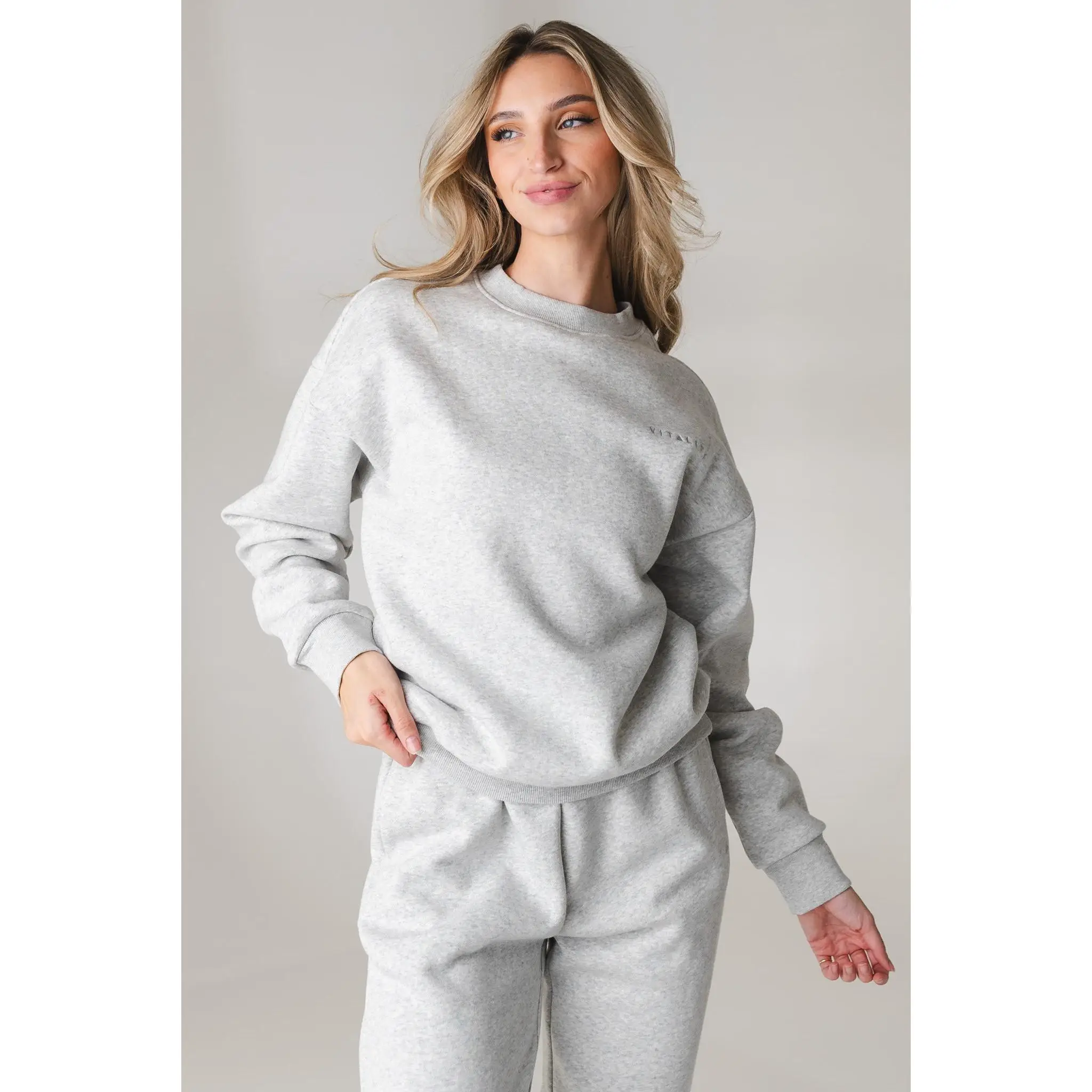 Vitality Cozy® Uni Crew - Stone Marl