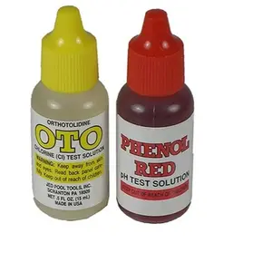JED Pool and Spa Refill Test Kit 00-230 Accurate Testing Versatile Use for Pools Spas Essential Maintenance Tool with Orthotolidine & Phenol Red Solutions