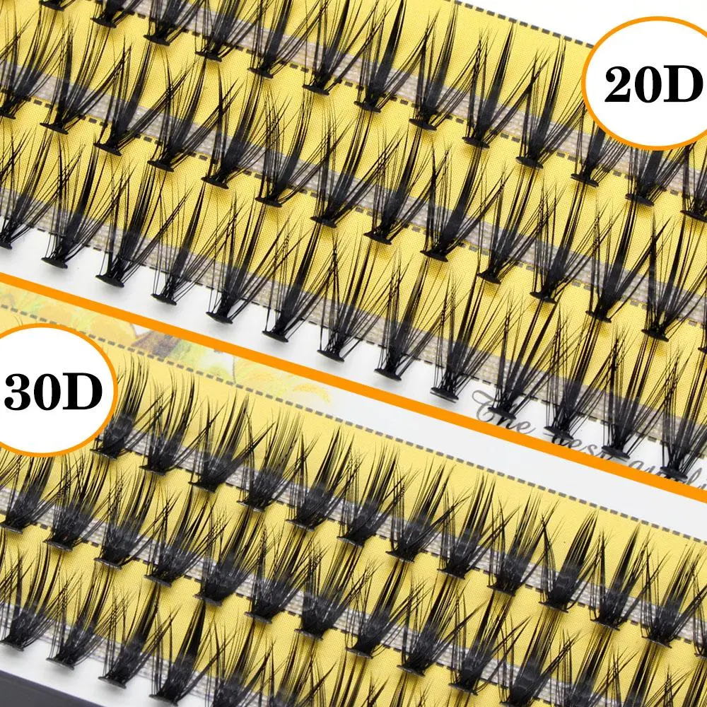 MUYD Black Hand Made Silk 20D/30D Individual Cluster Eyelashes Extension Natural DD Mink Lashes Soft Cilos 3D Volume 2026 New