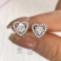 Brilliant heart stud earrings*1