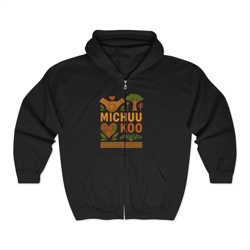 Michuu Koo Nature-Inspired Unisex Zip Hoodie, Cozy Outdoor Sweatshirt, Gift for Adventurers, Nature Lovers, Eco-Friendly Apparel, [...]