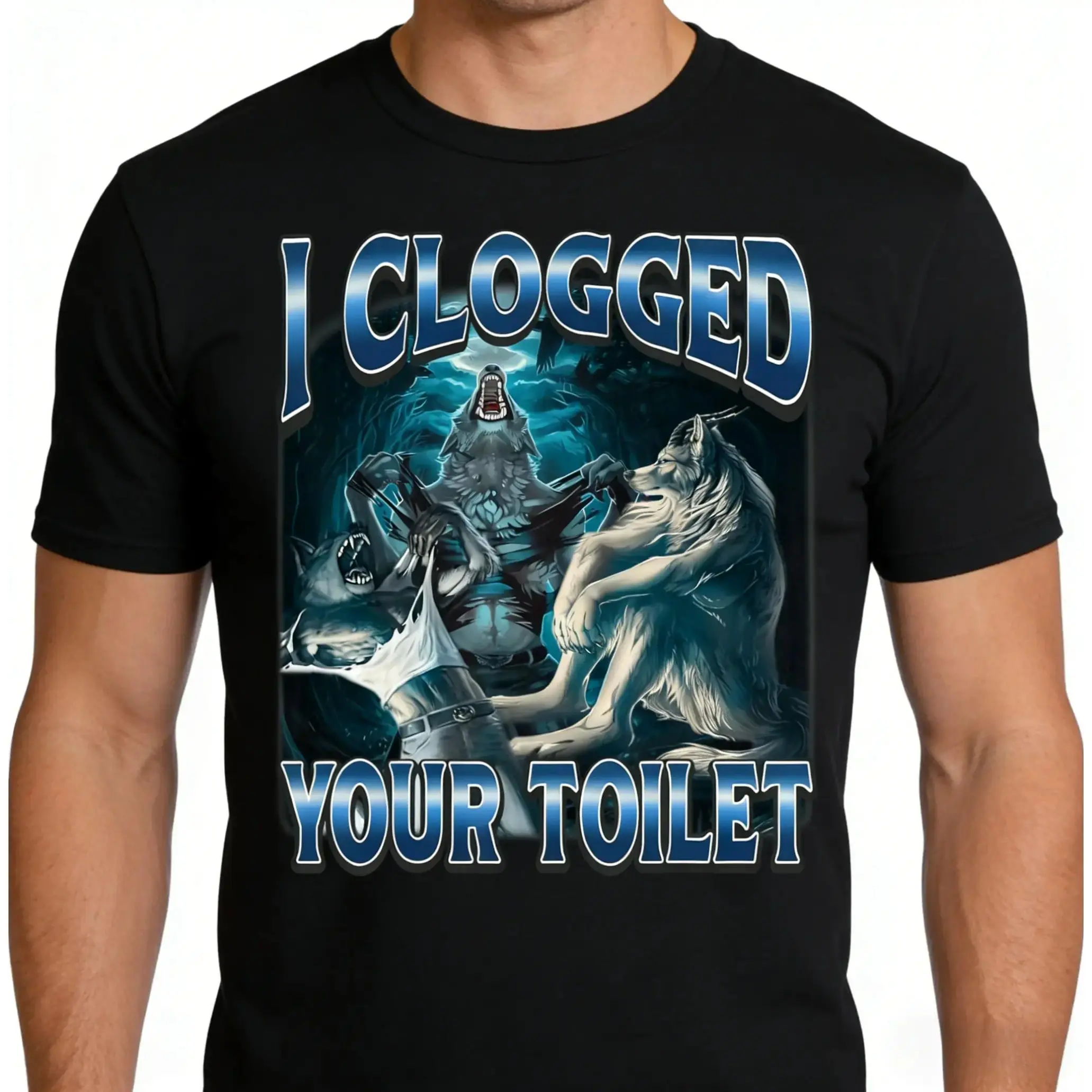 Vintage Alpha Wolf Meme Graphic Tee | Retro Brainrot Aesthetic T-Shirt | Heavyweight 100% Cotton Funny Slogan Top | Trendy Irony Relaxed Fit Apparel | Soft Unique Sarcastic Gift | Chic Urban Streetwear | Daily Internet Culture Outfit