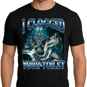 Vintage Alpha Wolf Meme Graphic Tee | Retro Brainrot Aesthetic T-Shirt | Heavyweight 100% Cotton Funny Slogan Top | Trendy Irony Relaxed Fit Apparel | Soft Unique Sarcastic Gift | Chic Urban Streetwear | Daily Internet Culture Outfit
