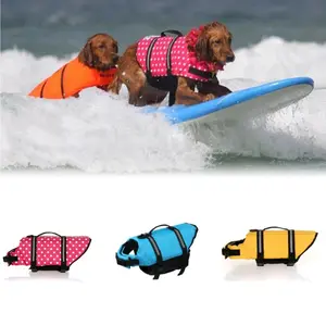 NPET Adjustable High Visibility Dog Life Vest Dog Life Jacket With Reflective Stripes For Pet Swimming With High Flotation For Small Medium Large Dogs
