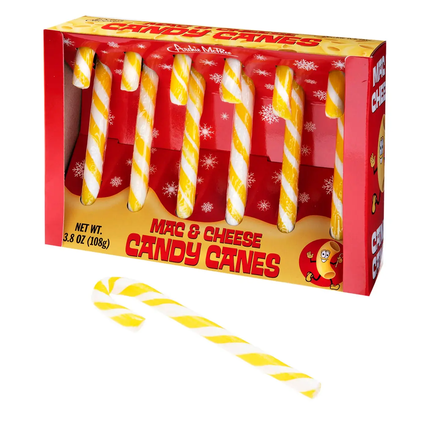 Mac & Cheese Candy Canes