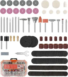 Rotary Tool Accessories, 227 count Power Rotary Tool Accessories Kit, 1/8"(3.2mm) Diameter Shanks, Universal Fitment for Easy , Polishing, Sanding, Carving, Grinding(Orange)