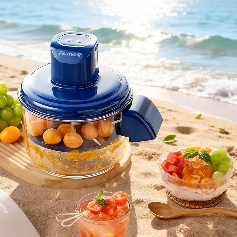 Featwell Electric Peeling Machine – Automatic Skin Peeler Remover Tool for Small Fruits,garlic cloves,baby potatoes. 20s Fast Peeling Rechargeable Wireless, Grape Garlic Cherry Tomato Peeler,Easy Clean for Home&Outdoor