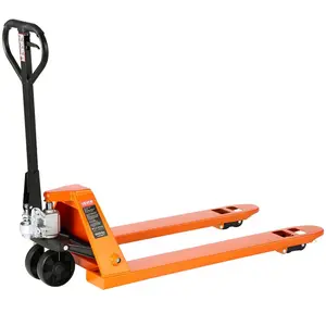 VEVOR Pallet Jack, 5500 lbs Load Capacity, Manual Pallet Truck with 48Lx 27W Inch Forks for Material Handling, 3.35-7.1 Inch Fork Lift Height Range, Suitable for Warehouse, Supermarket, ManufacturingVEVOR Super Brand Day