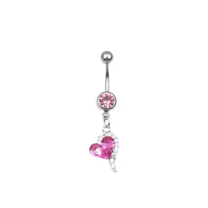 Heart belly ring