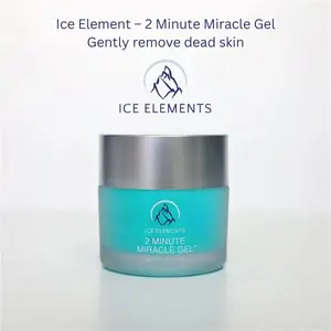 ICE ELEMENTS 2 Minute Miracle Gel | Gentle Face Exfoliator & Peeling Gel | Instantly Brighten, Refine Pores & Smooth Skin