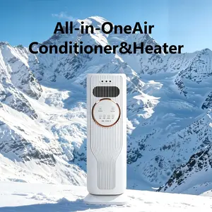 Bladeless Tower Heater-Fan, Kids-Safe, Heats/Cools with 3 Speeds, 2 Heat Levels, Remote Control, Overheat Guard, for Nursery, Office,summervibes Portable Personal Fan Adjustable Thermostat