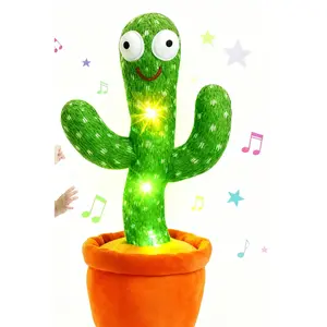 Children's Day  Talking Dancing Cactus Toy – Singing Wiggling Plush Cactus with Twist Motion, Birthday Gift for Girls squishy series