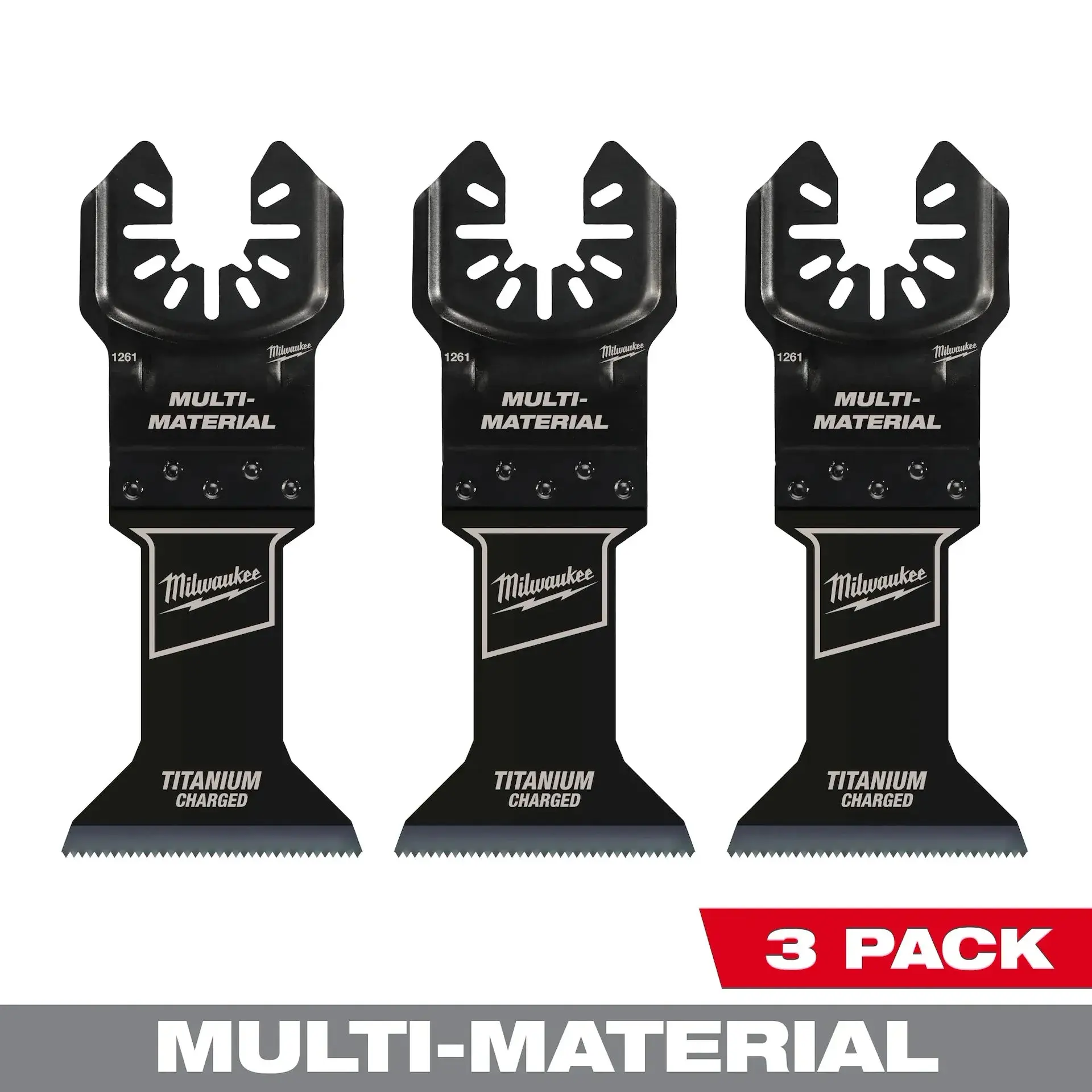 Milwaukee 49-25-1263 OPEN-LOK 1-3/4 TITANIUM CHARGED Multi-Tool Blades (3 PK)