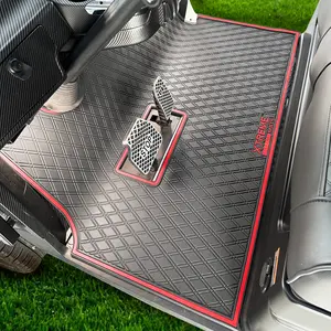 EPIC by ICON Compatible Golf Cart Floor Mat Full Coverage Overlay Style with Laser Measured Fit & Diamond Pattern for E20 E40 E40L Models